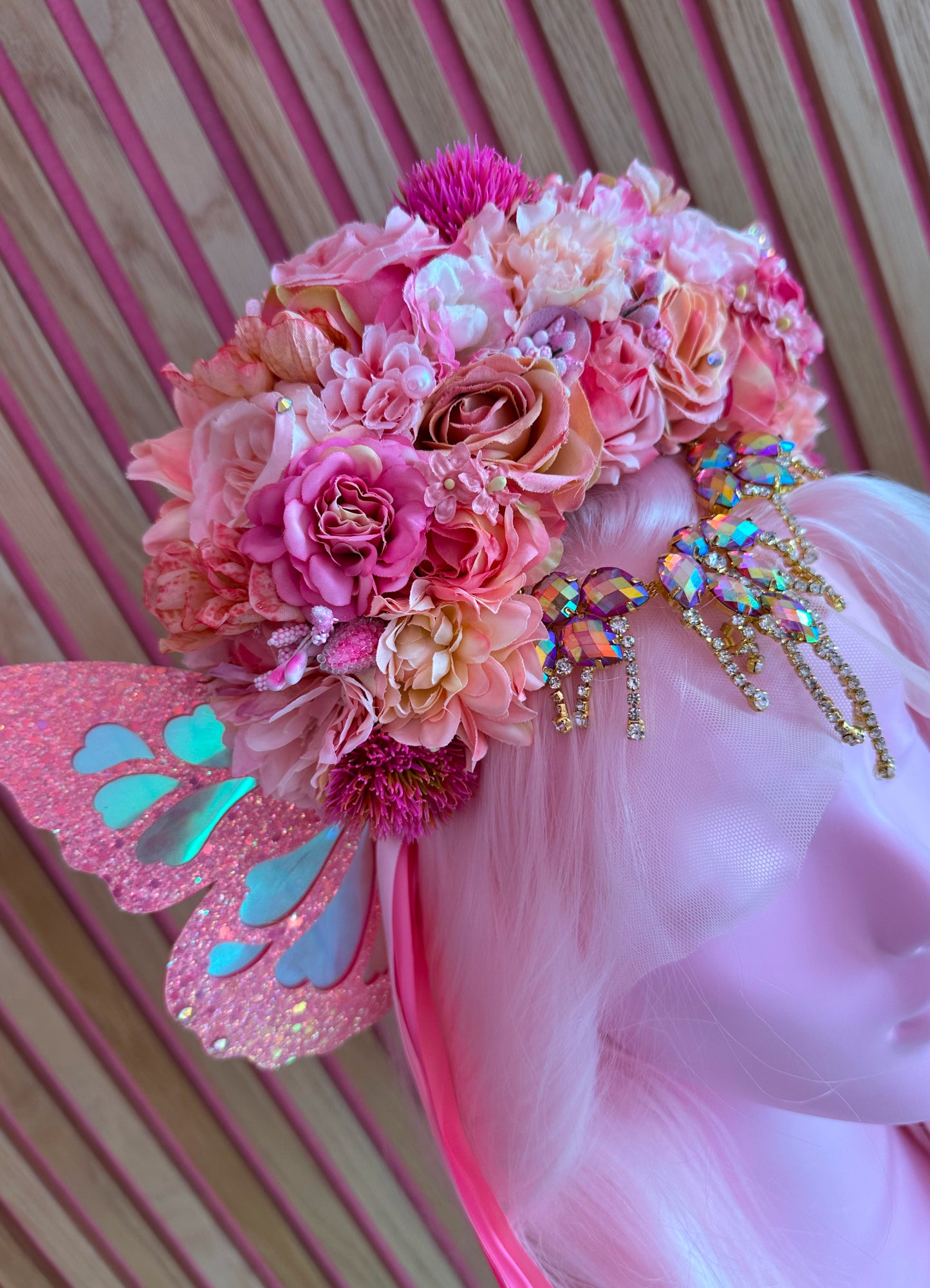 Bloemenband vlinder 1