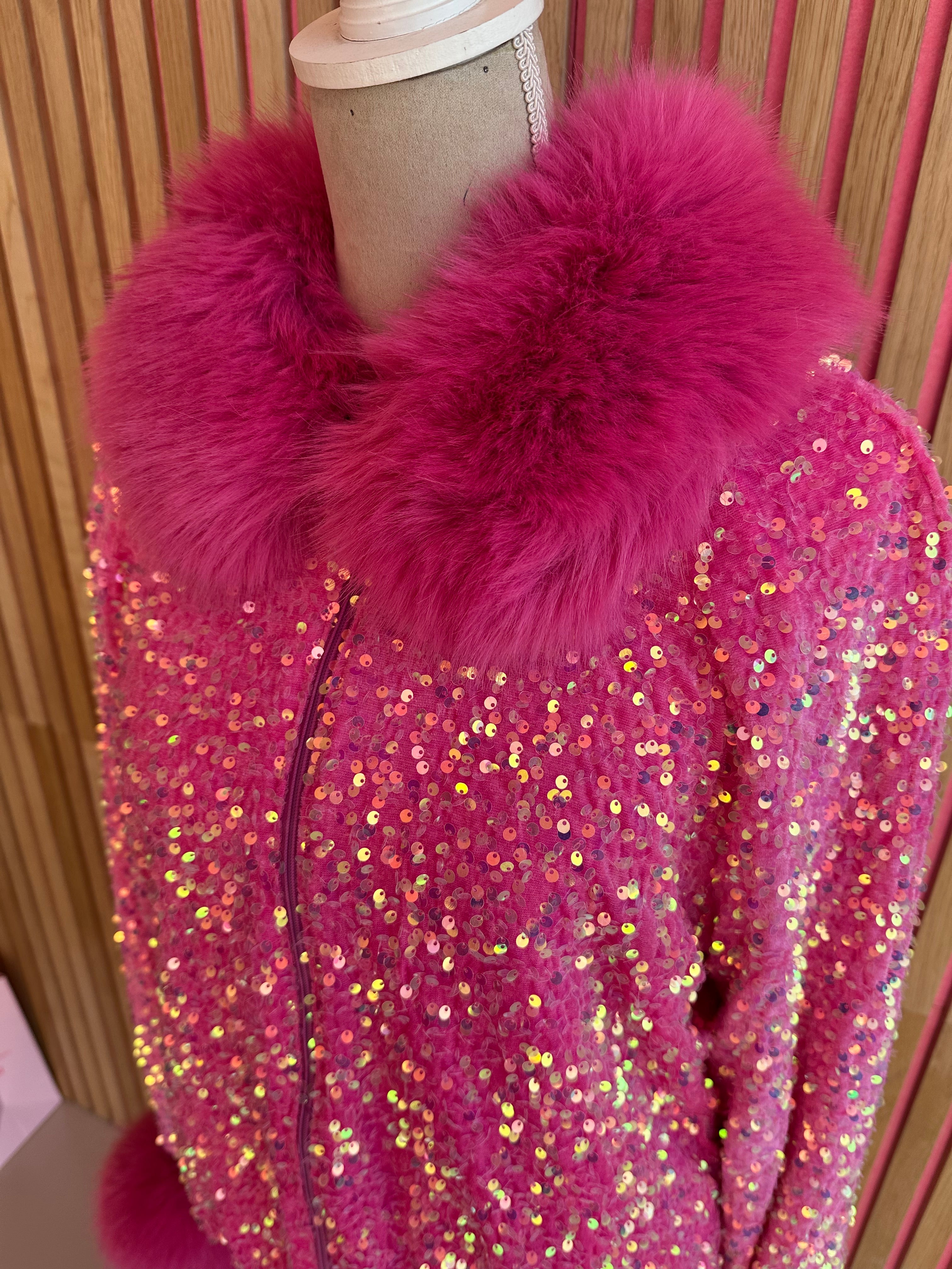 Bomberjack glitter maat XL