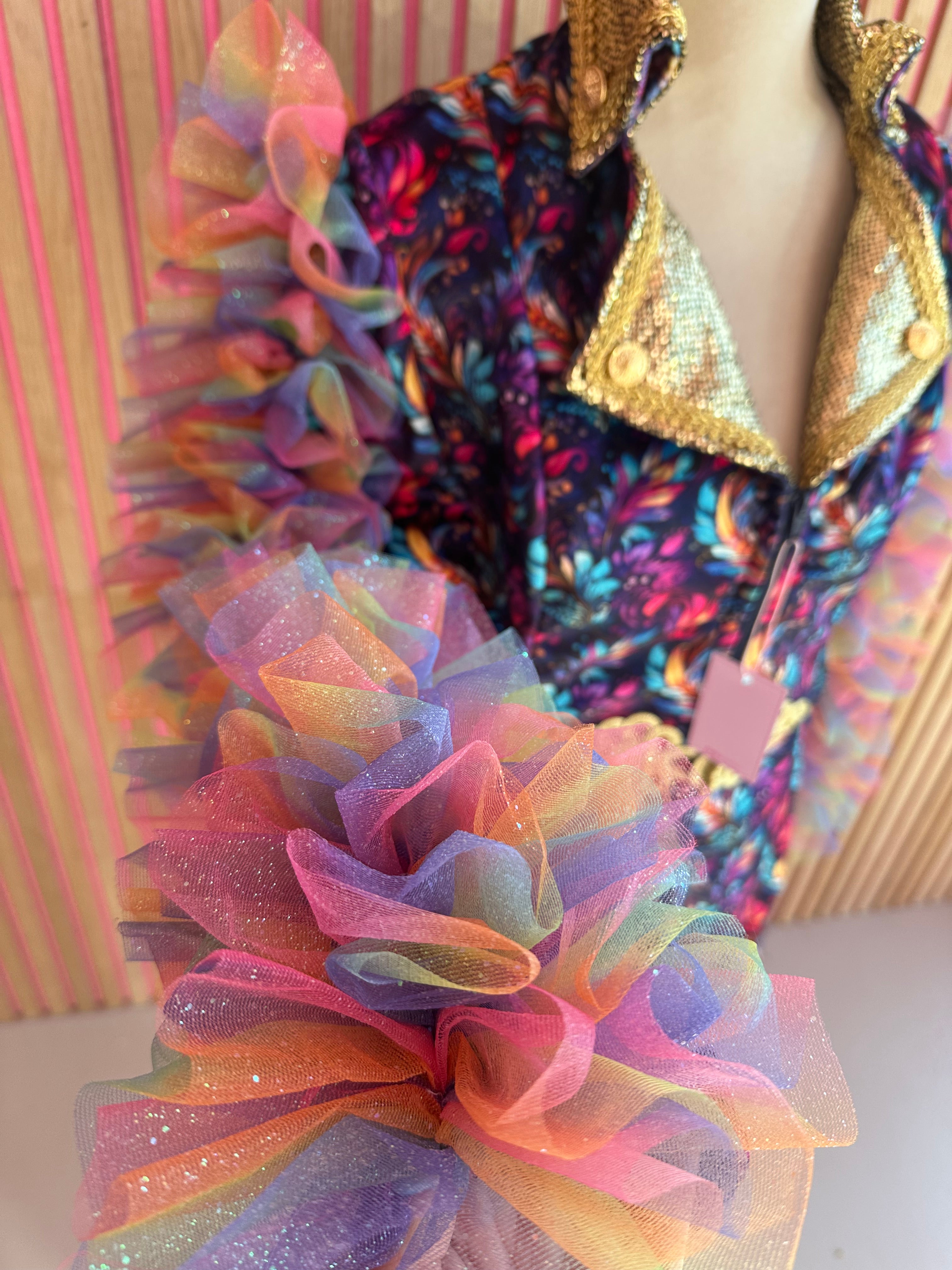 Jas met tule mouwen maat XL