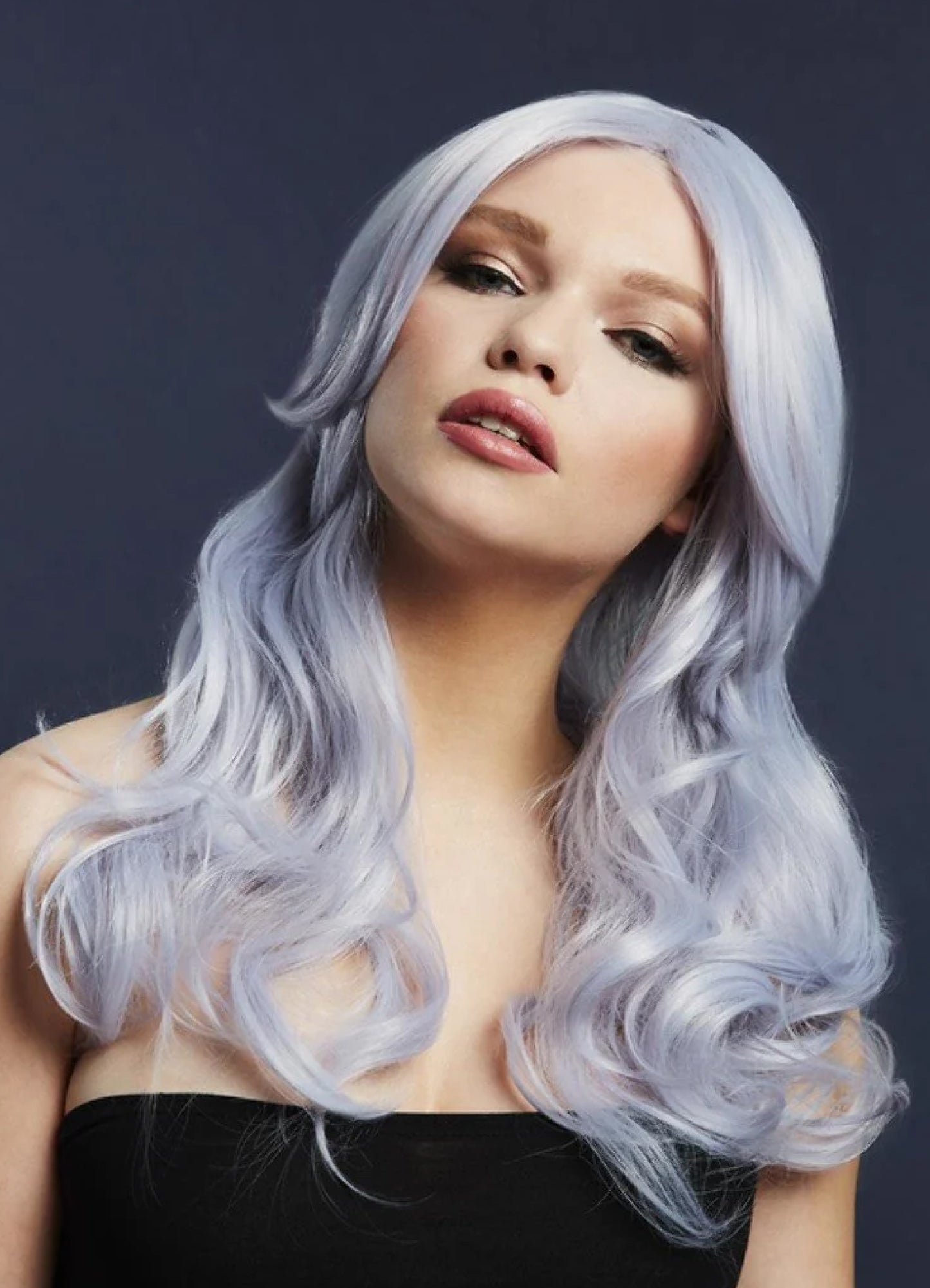 Pruik Nicole silver lilac