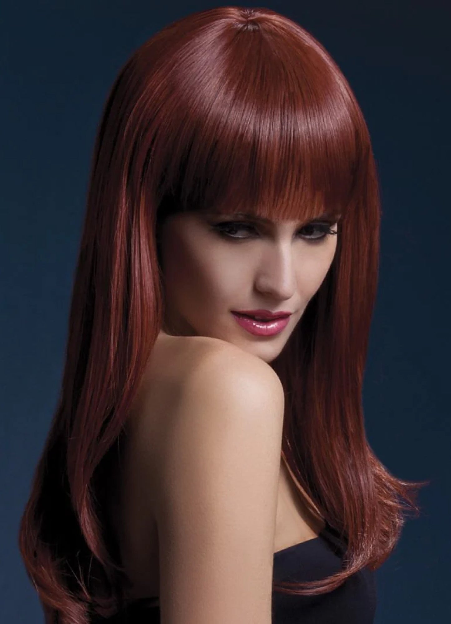 Pruik sienna auburn red