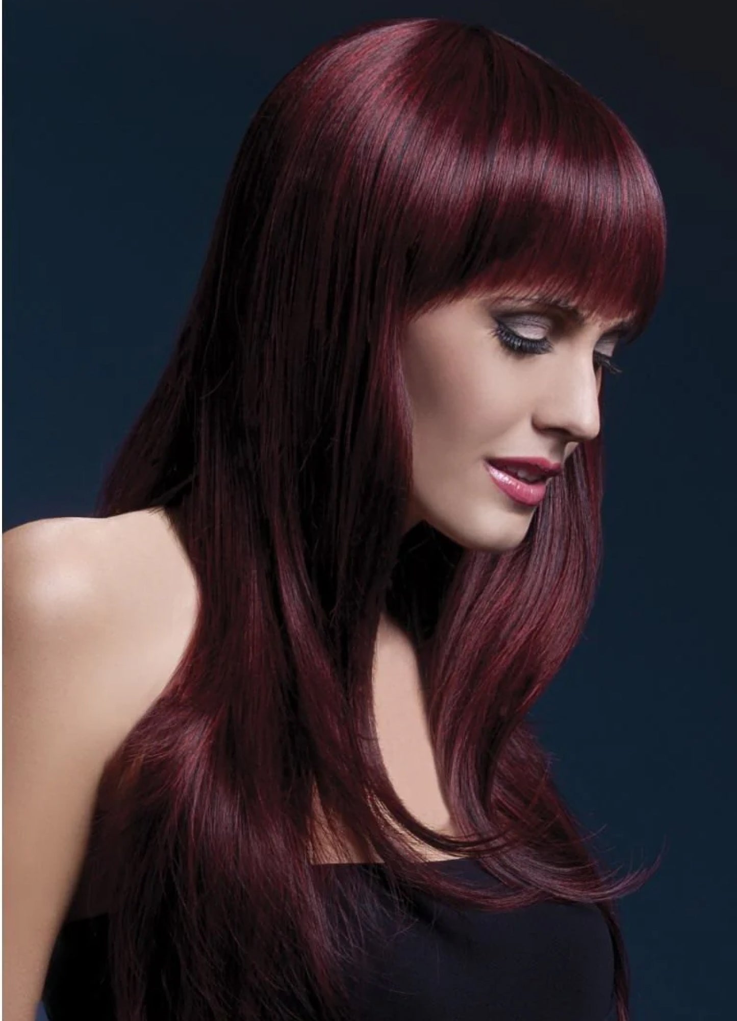 Pruik sienna black cherry