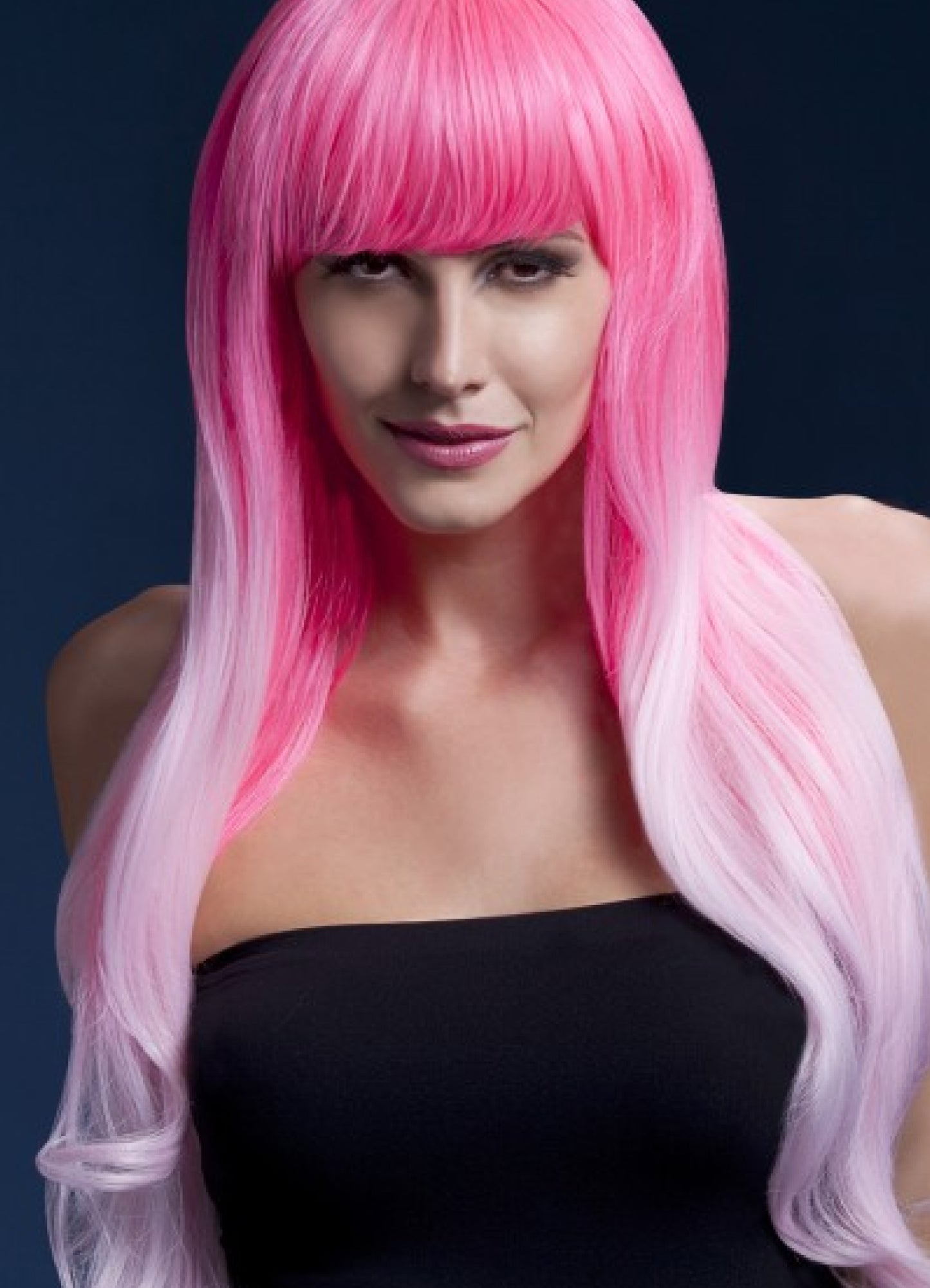 Pruik Emily 2 tone pink