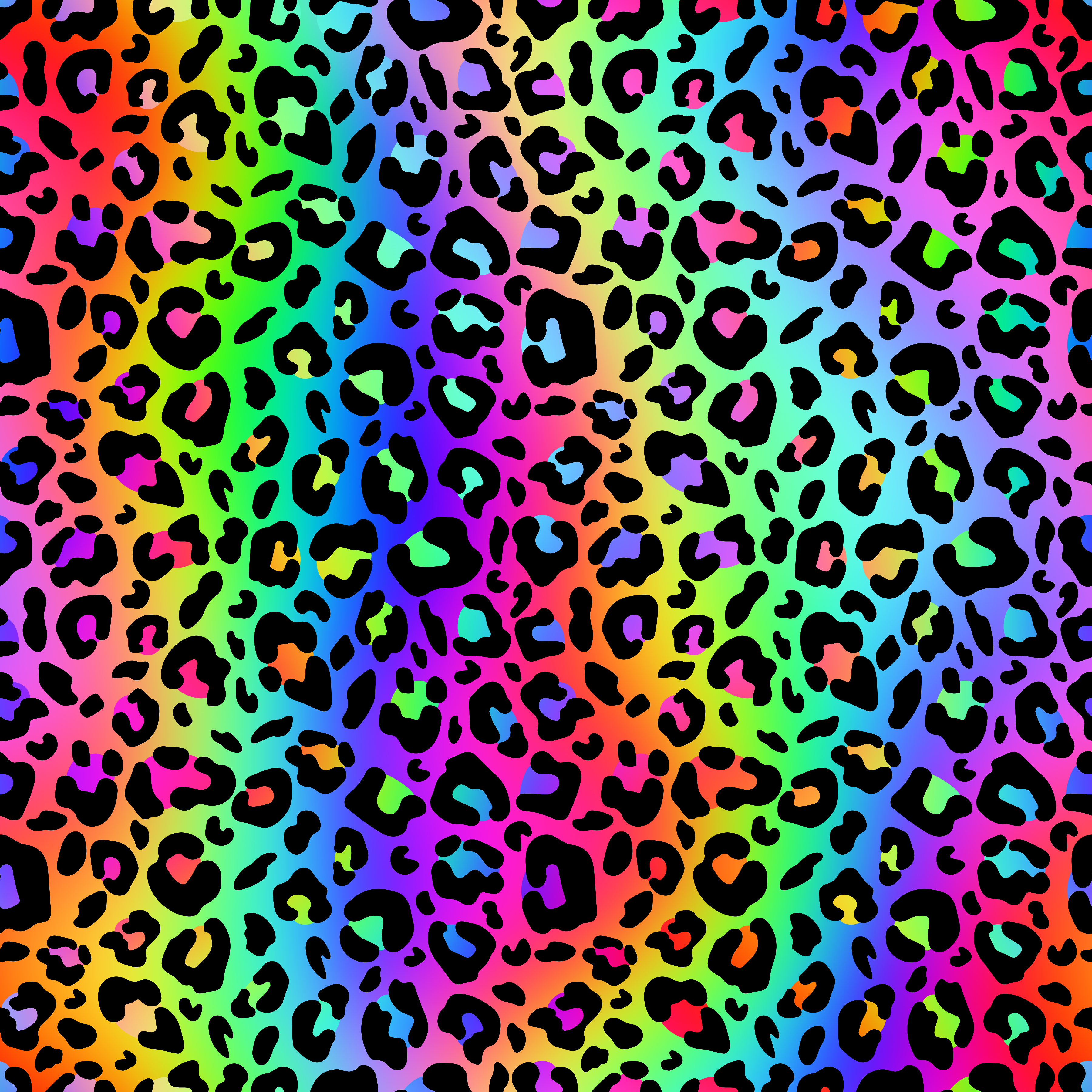 Flared legging "Rainbow leopard"