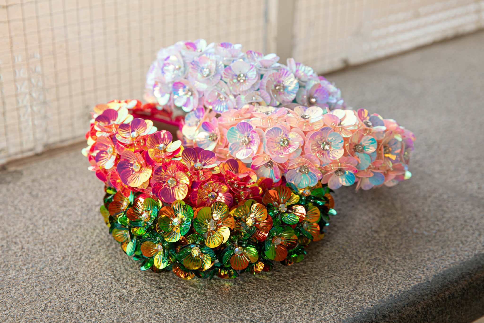 Flower headband pink